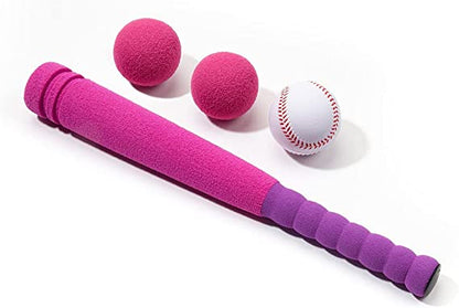 Ultra Soft Kids Foam Baseball Bat Toy Set with 2 Balls