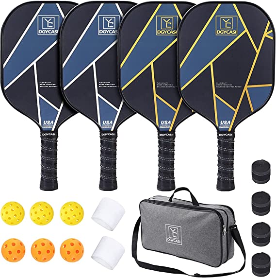 Graphite Pickleball Paddles Set of 4