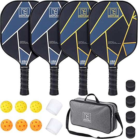 Graphite Pickleball Paddles Set of 4