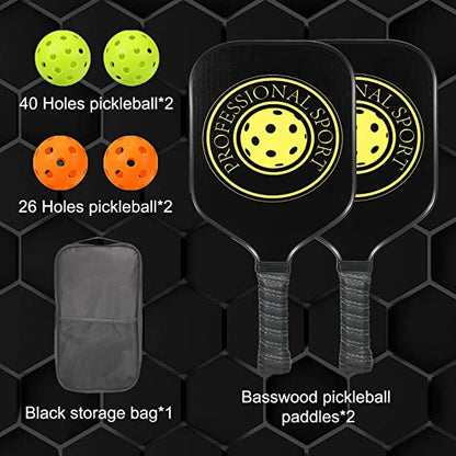 Pickleball Paddles Set of 2, USA Pickleball Approved