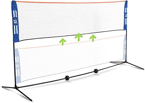 HIT MIT Adjustable Height Portable Badminton Net Set