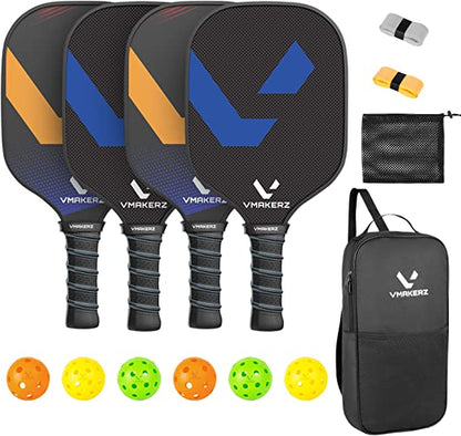 Graphite Pickleball Paddles Set of 4