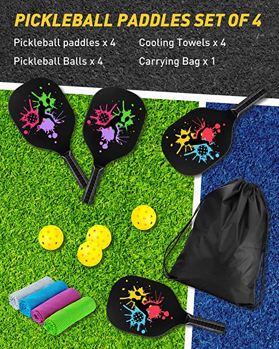 Pickle Ball Paddle Set of 4