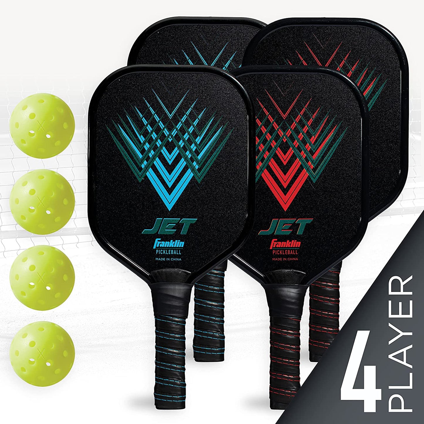 4-Player Pickleball Ball Set